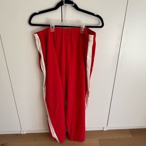 Babaton Red Pants with White Stripes